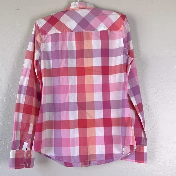 Merona Pink Plaid Shirt - Picture 4 of 4